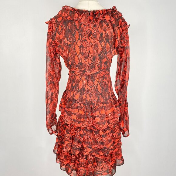 Buffalo, David Bitton - Red Snake Print Dress - Picture 6 of 8